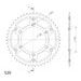 REAR SPROCKET SUPERSPROX STEALTH RST-990:52-BLK CRNI 52T, 520