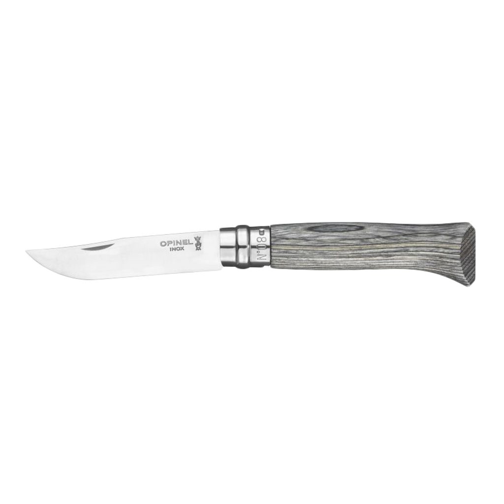 Gentleman Store - Sklopivi nož Opinel VRI N°08 Inox s laminiranom drškom od  breze (sivi) - OPINEL - Noževi - Za put, Dodaci