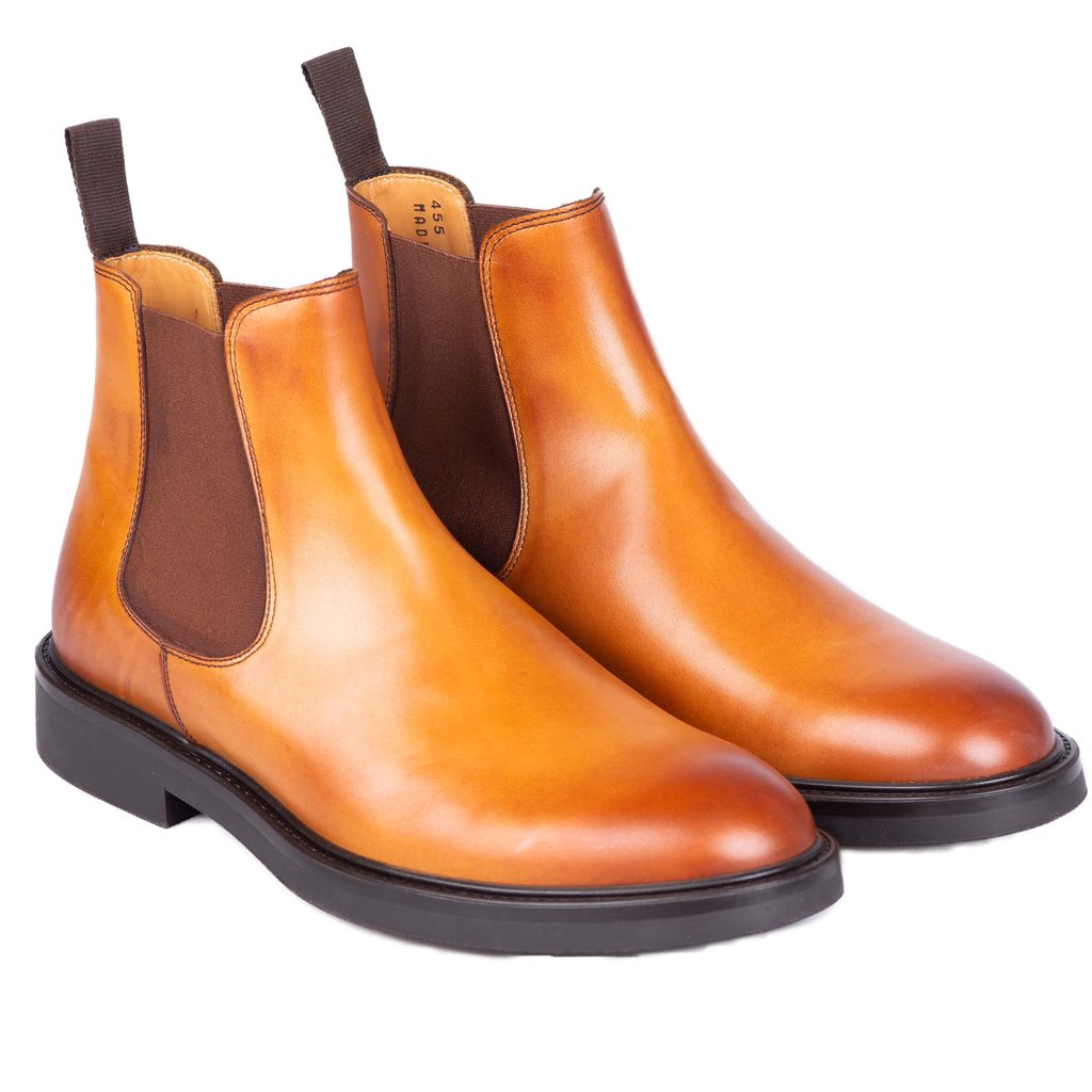 Gentleman Store - Šminkerska chelsea cipela bez vezica John & Paul – boja  zemlje - John & Paul - Gležnjače - Cipele, Cipele