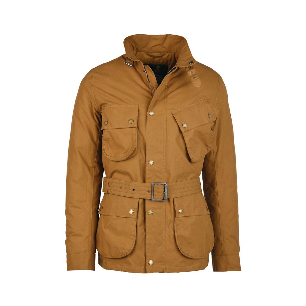 Gentleman Store - Zimska motoristička jakna Barbour International Grid  Casual Jacket - Breen - Barbour International - Jakne i kaputi - Odjeća