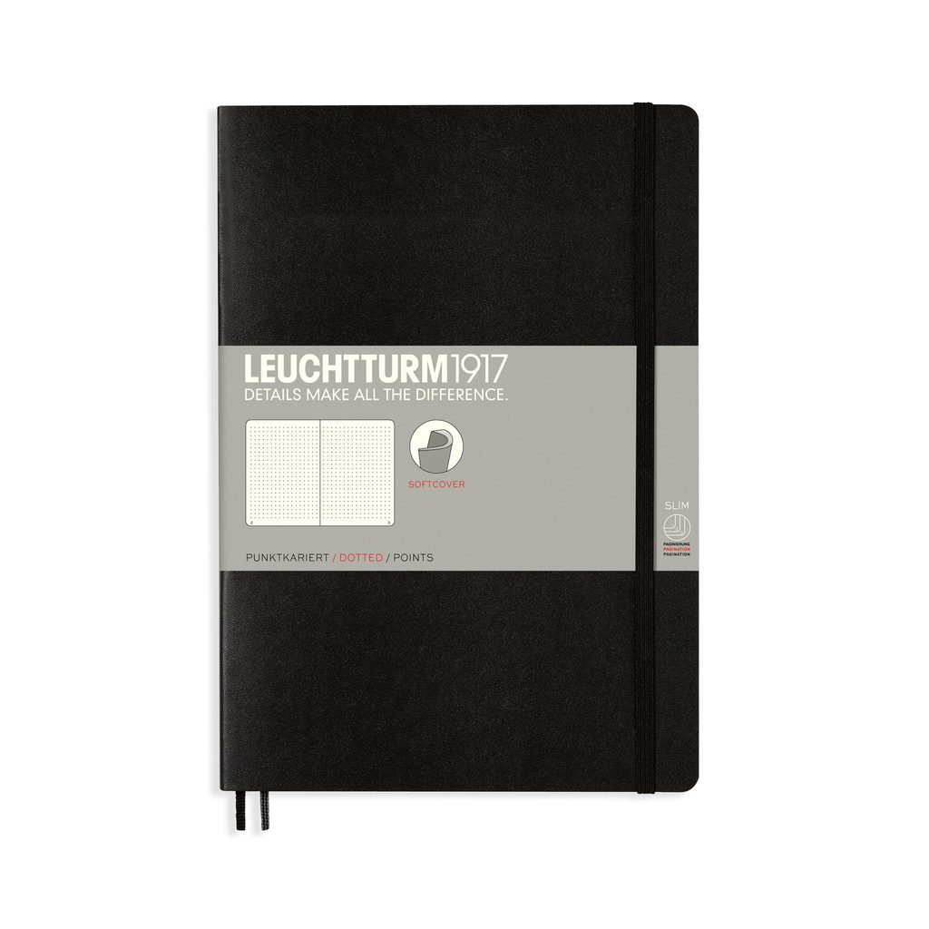 Gentleman Store - Srednje velika bilježnica LEUCHTTURM1917 Composition  Softcover Notebook - B5, meki povez, točkasti papir, 123 stranice -  LEUCHTTURM1917 - Bilježnice i dodaci - Produkti od papira, Dodaci
