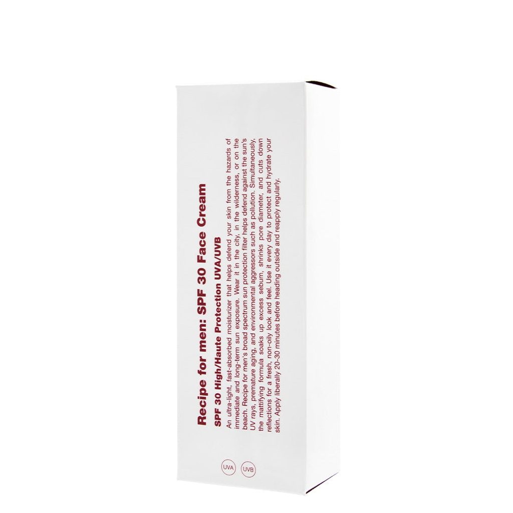 Gentleman Store - Hidratantna krema za lice sa zaštitnim faktorom SPF 30  Recipe For Men Facial Moisturizer (75 ml) - Recipe for Men - Kozmetika za  kožu - Kozmetika