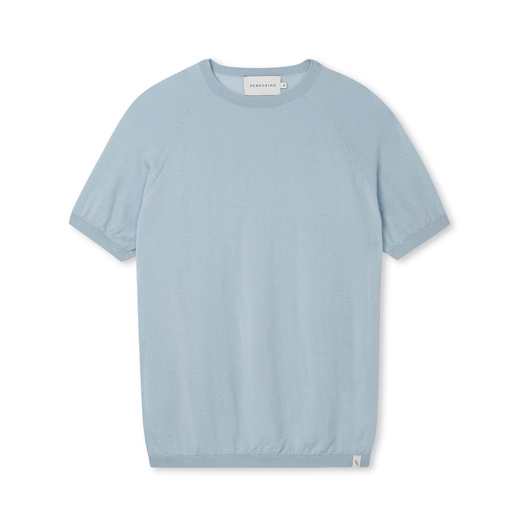 Gentleman Store - Majica od merino vune Peregrine — Ocean - Peregrine -  Majice - Odjeća