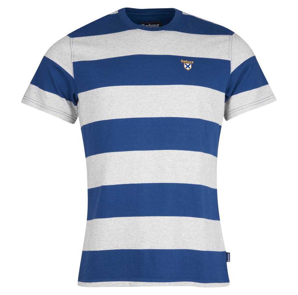 Gentleman Store - Majica na pruge Barbour Cornell Stripe Tee - Deep Blue -  Barbour - Majice - Odjeća