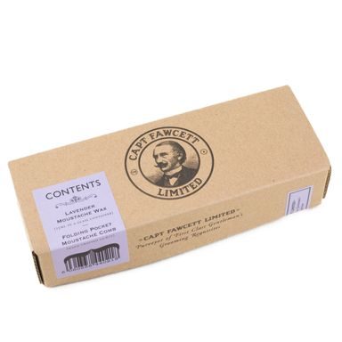 Moustache Wax & Folding Pocket Moustache Comb (CF.87T) - Private stock