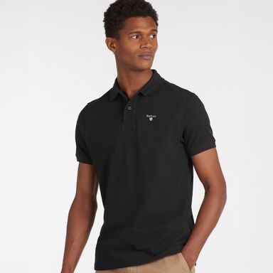 Barbour Sports Polo Shirt — Classic Black