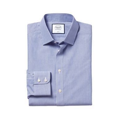 Charles Tyrwhitt Non-Iron Twill Mini Grid Shirt