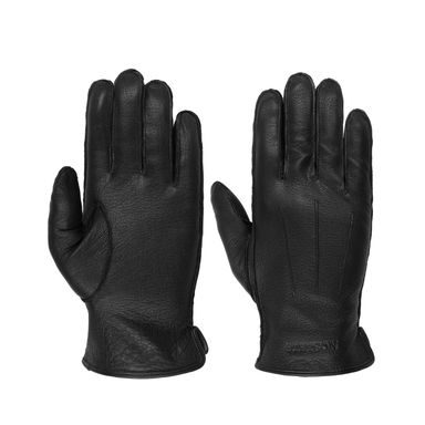Zimske rukavice Stetson od kozje kože - Black