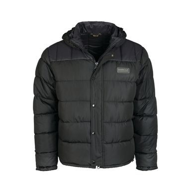 Prošivena jakna Barbour International Peak Baffle - Black