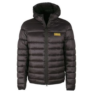 Prošivena jakna s kapuljačom Barbour International Essential Quilted Jacket - Black