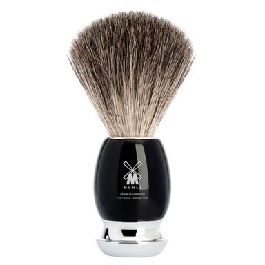 Medium Mühle VIVO četka za brijanje od jazavca (pure badger, crna smola)