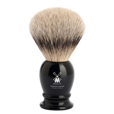 Velika Mühle Classic četka za brijanje s dlakama jazavca (silvertip badger, crna smola)