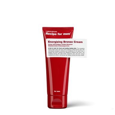 Tonirajuća hidratantna krema za lice Recipe for Men Energizing Bronze Cream (75 ml)