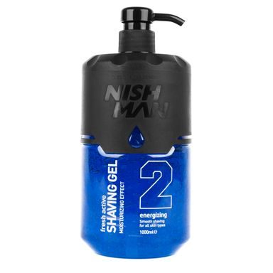 Prozirni gel za brijanje Nish Man - Energizing (1000 ml)