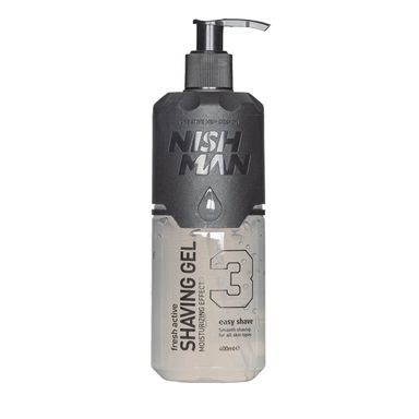 Prozirni gel za brijanje Nish Man - Easy Shave (400 ml)