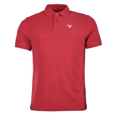 Barbour Sports Polo Shirt — Ruby