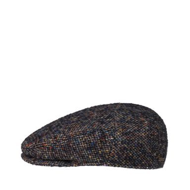 Stetson Donegal Wool Driver Cap — Navy Tweed