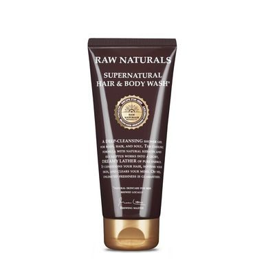 Šampon i gel za tuširanje Recipe for Men Raw Naturals Supernatural Hair & Body Wash (200 ml)