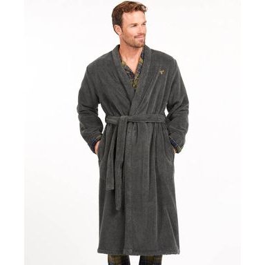 Bade-mantil Barbour Lachlan Dressing Gown - Charcoal