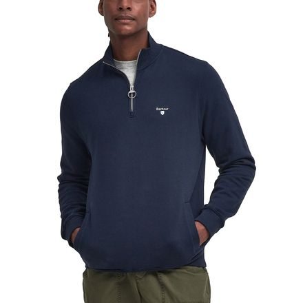 Barbour Beckhill Half Zip Sweatshirt — Navy