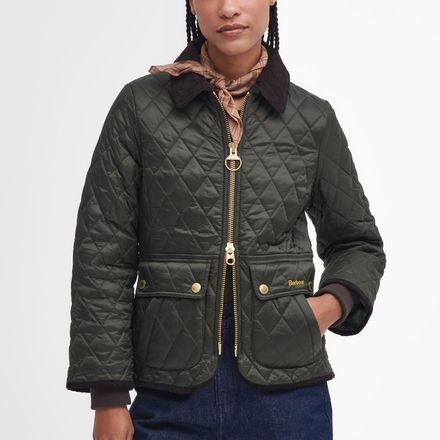 Barbour Beadnell Fitted Quilted Jacket — Sage