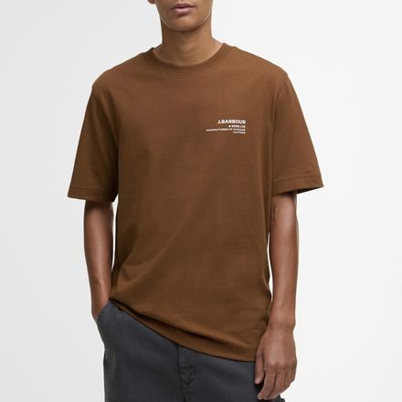 Barbour Parkend Photographic Relaxed T-Shirt — Brown