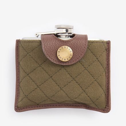 Barbour Padbury Quilted Hip Flask