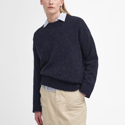 Barbour Lavensdale Crew Neck Jumper — Navy