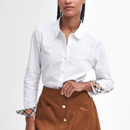 Barbour Lavender Tailored Shirt — White