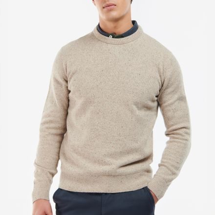 Barbour Tisbury Crew Neck Sweater — Stone