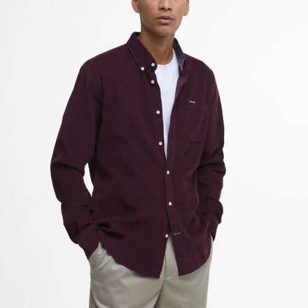 Barbour Ramsey Tailored Shirt — Bordeaux