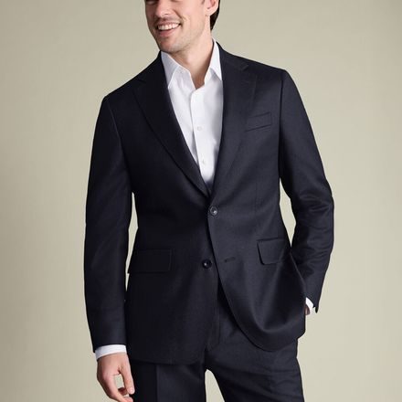 Charles Tyrwhitt Italian Flannel Suit Jacket — Navy