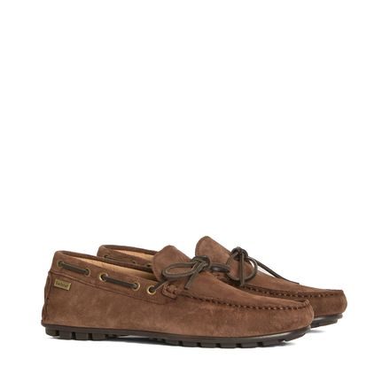 Barbour Courage Driving Shoe — Choco Suede