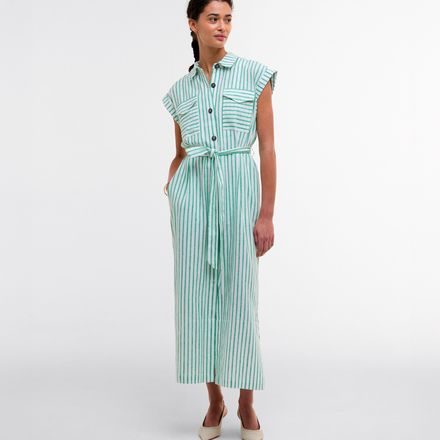 Barbour Abby Striped Midi Dress