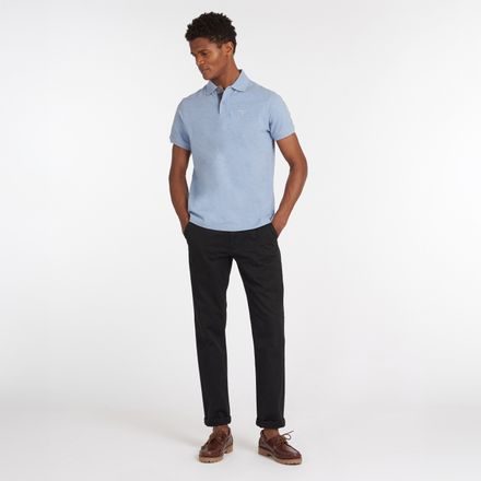 Barbour Tartan Pique Polo Shirt — Battleship