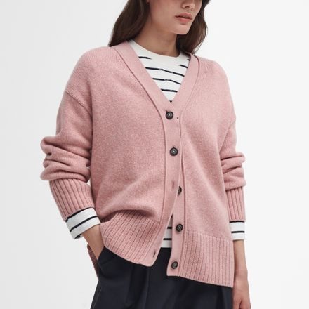 Barbour Joni Cardigan — Mahogany Rose
