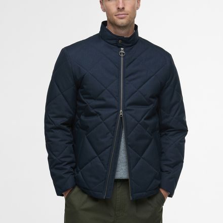 Barbour City Harrington Quilted Jacket — Navy
