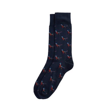 Barbour Mavin Socks — Navy/Pheasant