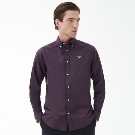Barbour Oxford Tailored Long-Sleeved Shirt — Fig