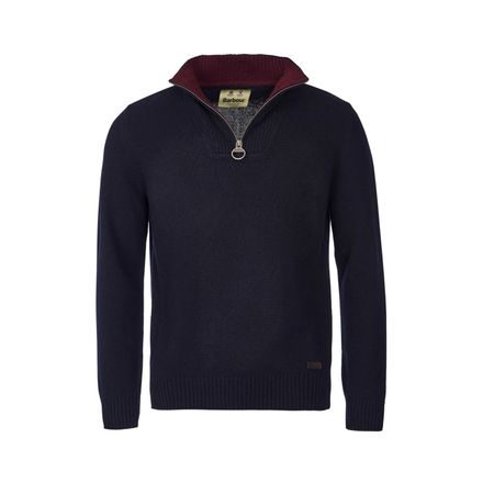Barbour Nelson Essential Half Zip Sweatshirt — Navy