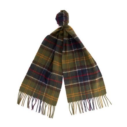 Barbour Wool/Cashmere Tartan Scarf — Classic Tartan
