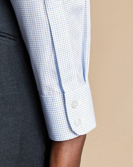 Charles Tyrwhitt Non-Iron Twill Mini Grid Shirt