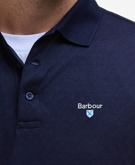 Barbour Sutton Tailored Fit Polo Shirt — Navy