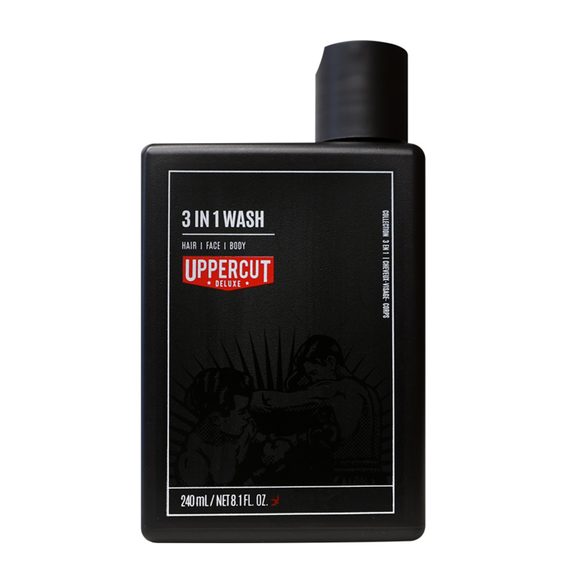 Gel za tuširanje Uppercut Deluxe 3 in 1 za kosu lice i tijelo (240 ml)