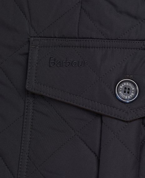 Barbour Quilted Lutz Jacket — Navy