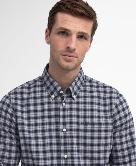 Barbour Lomond Tailored Shirt — Blue Granite