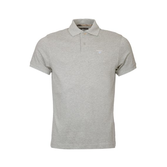 Barbour Tartan Poloshirt Pique — Grey Marl