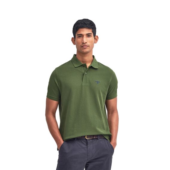 Barbour Lightweight Sports Polo Shirt — Rifle Green