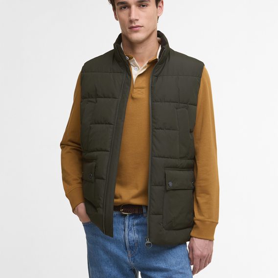 Barbour Bedale Puffer Gilet — Sage