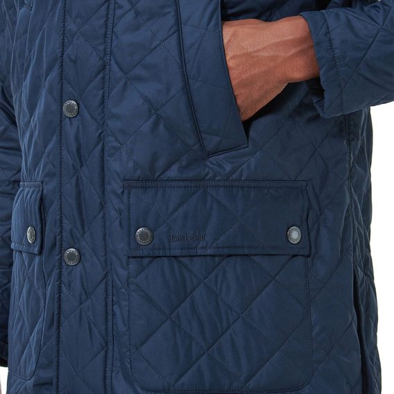 Barbour Ashby Polarquilt Jacket — Classic Navy